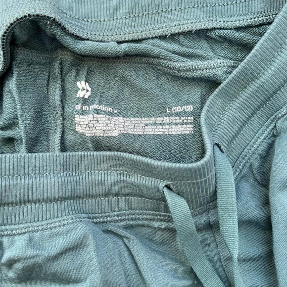 All in motion girls green/drawstring/pockets/soft joggers size 10/12 - Picture 7 of 7